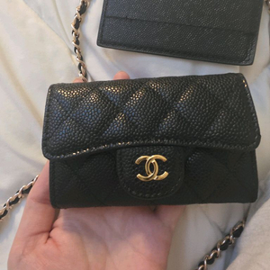 샤넬 클똑 금장 지갑 리폼 체인까지