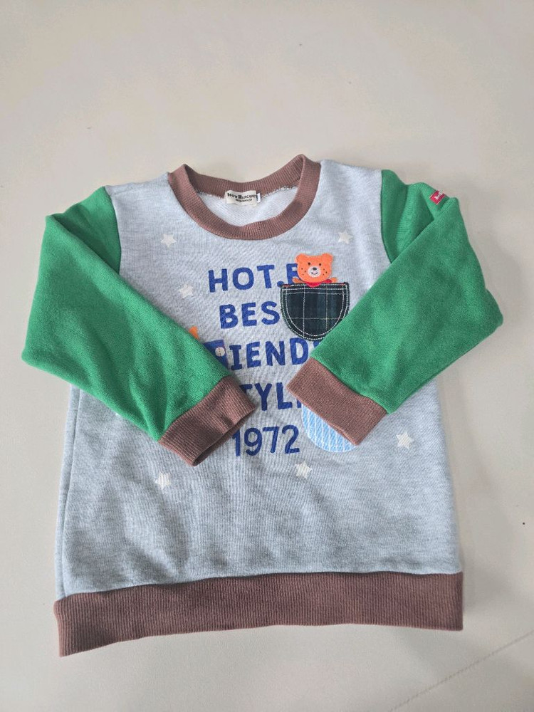 미키하우스 핫비 맨투맨 티셔츠 100--2