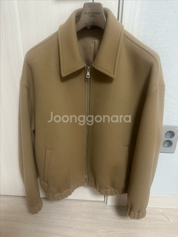 시스템옴므 22fw 모,캐시미어 혼방 크롭 자켓 카멜--0