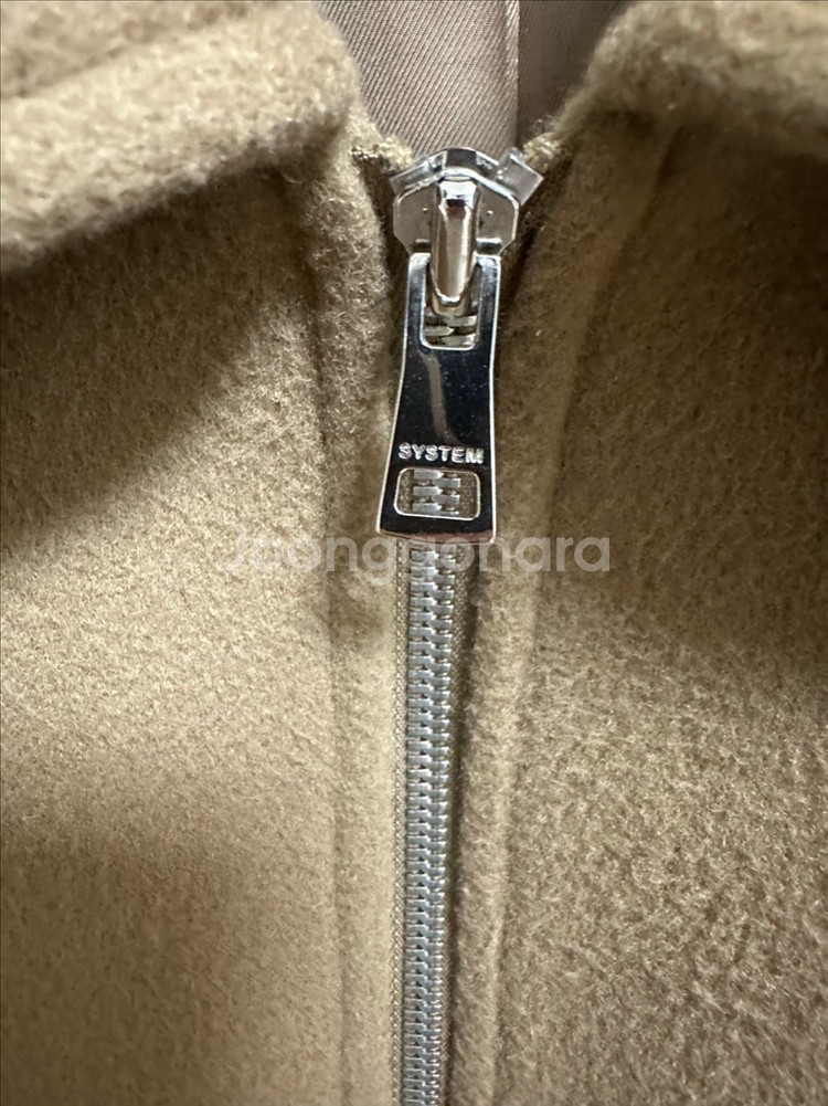 시스템옴므 22fw 모,캐시미어 혼방 크롭 자켓 카멜--2