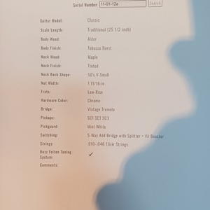 tom Anderson classic sss