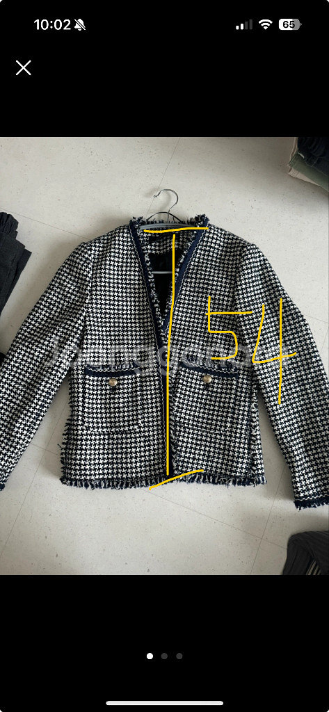 자라 트위드자켓--2