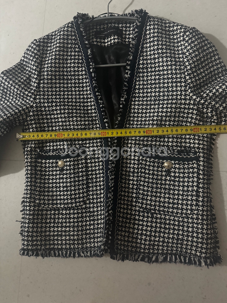 자라 트위드자켓--3