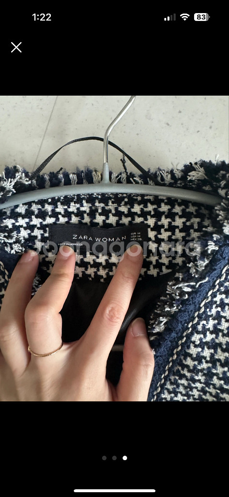 자라 트위드자켓--1