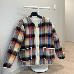 쏭라벨 모헤어 양면 패딩