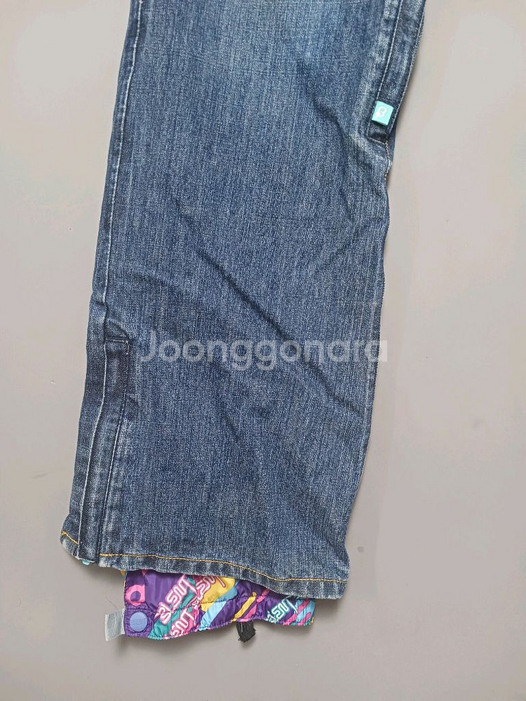 [M] 블렌트 마블 레이어드 데님 팬츠 보드복 스키복--2
