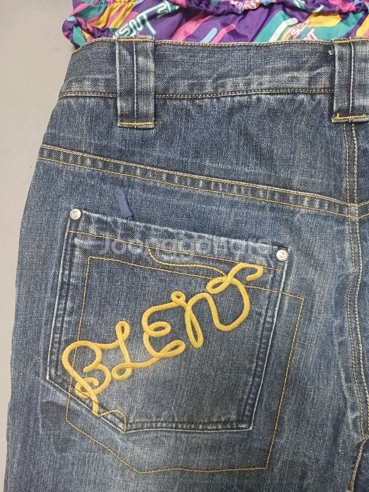 [M] 블렌트 마블 레이어드 데님 팬츠 보드복 스키복--7