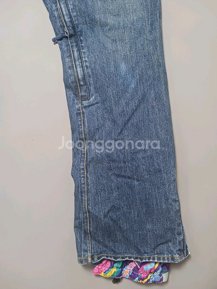 [M] 블렌트 마블 레이어드 데님 팬츠 보드복 스키복--4