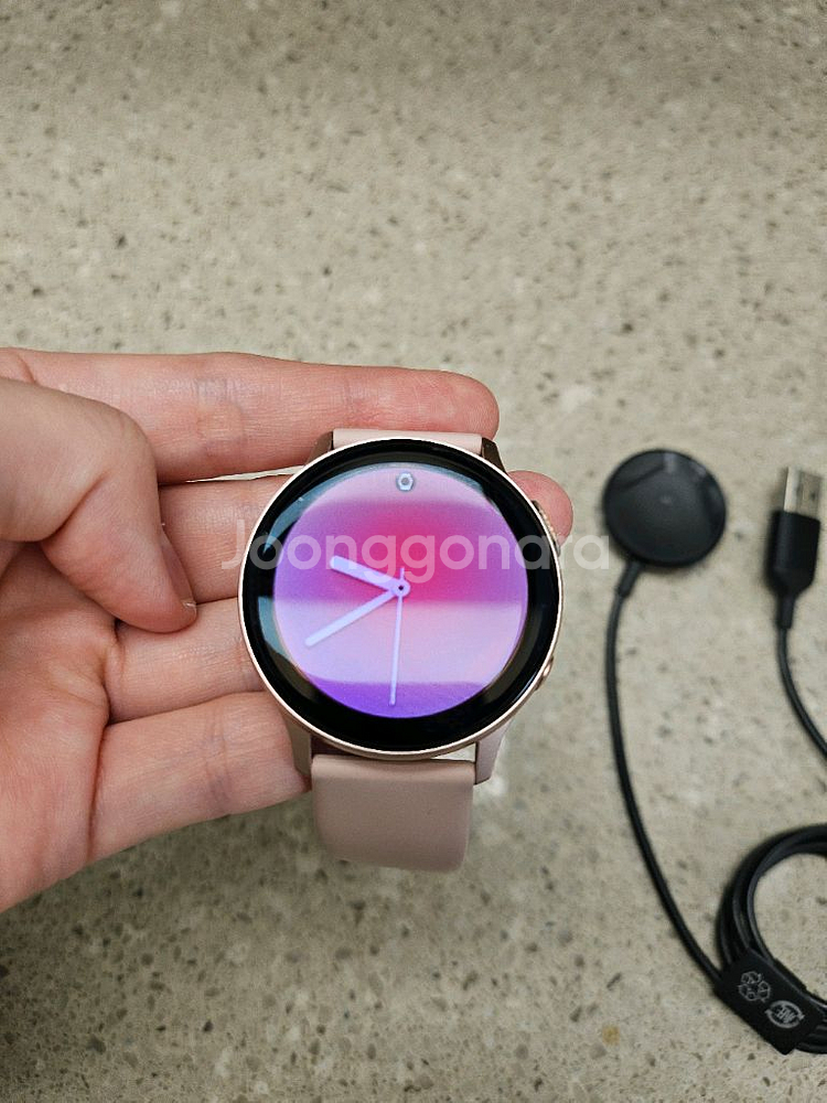 갤럭시워치 액티브2 핑크골드--4