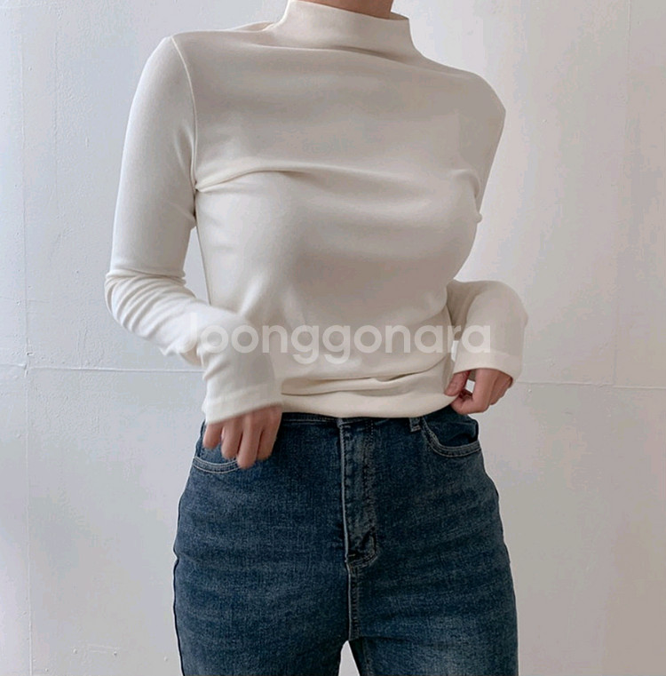 (새상품) 반목 이너 티셔츠, 반폴라티 이너티--1