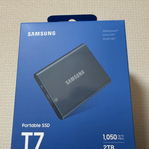 (미개봉) 새상품 삼성 포터블 SSD T7 2TB