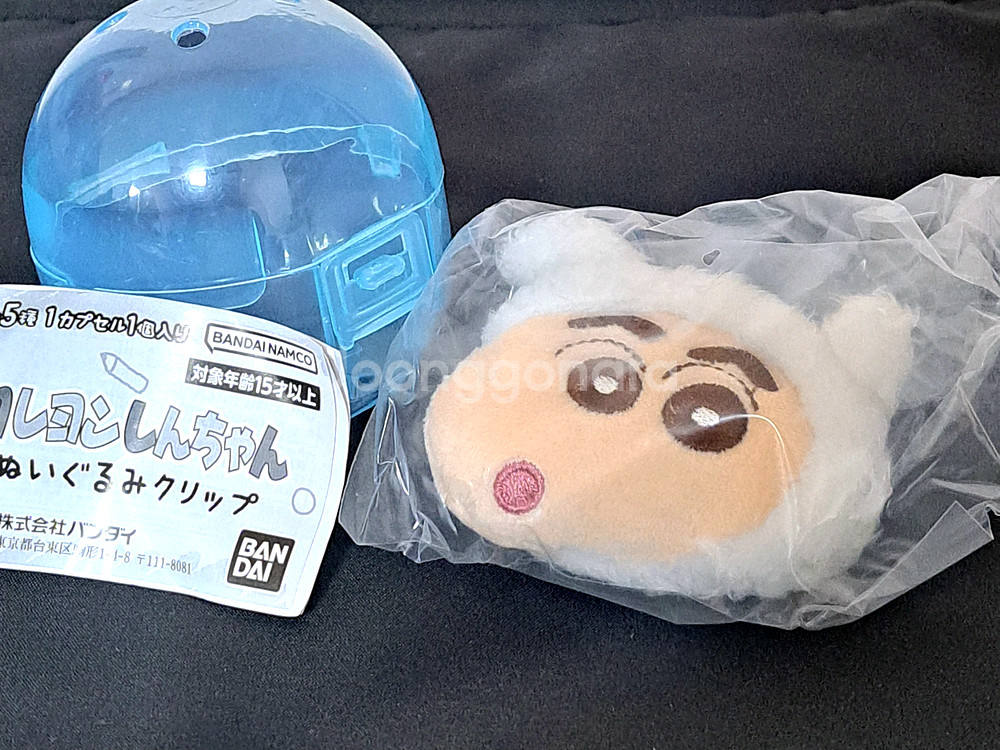 반다이 짱구는 못말려 흰둥이 짱구 마리핀 헤어핀 랜덤 가챠--0