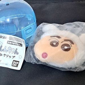 반다이 짱구는 못말려 흰둥이 짱구 마리핀 헤어핀 랜덤 가챠