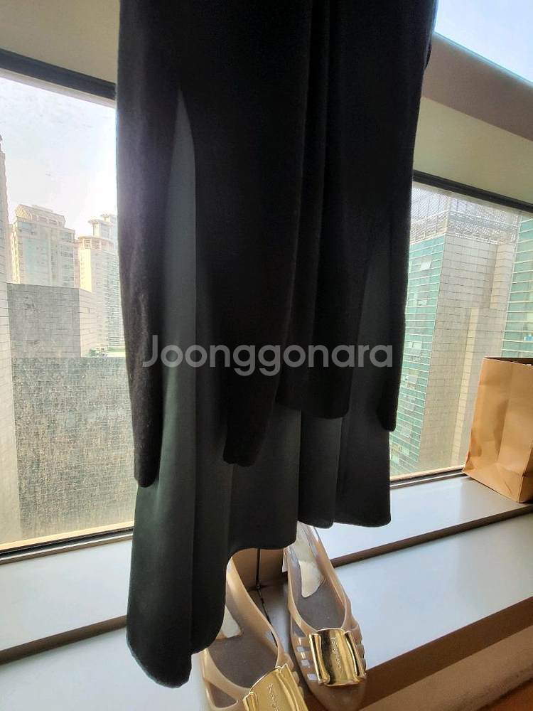 타임 브이넥 롱 원피스 긴디건--1