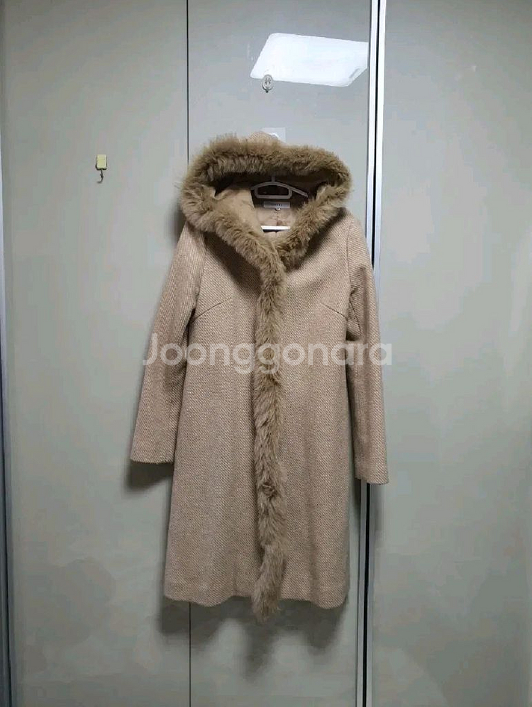 조이너스 폭스퍼 트리밍 롱코트(55)/무배1.5 만원--0