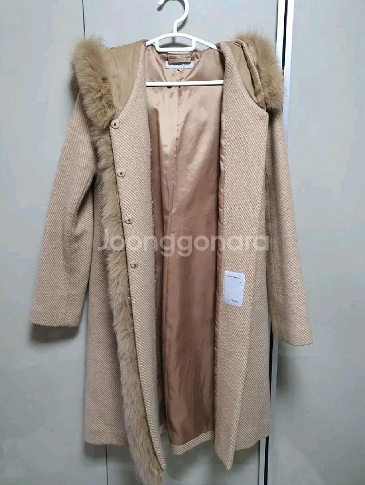 조이너스 폭스퍼 트리밍 롱코트(55)/무배1.5 만원--4