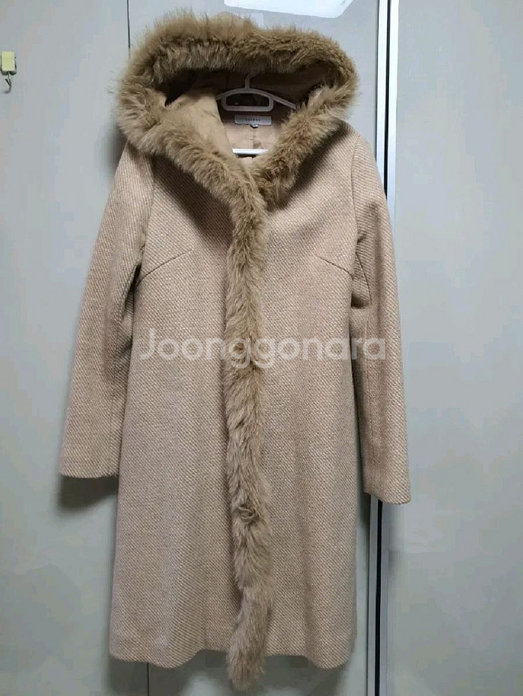 조이너스 폭스퍼 트리밍 롱코트(55)/무배1.5 만원--1