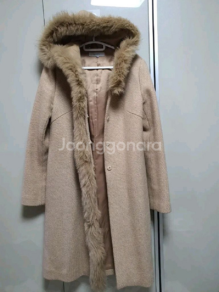 조이너스 폭스퍼 트리밍 롱코트(55)/무배1.5 만원--2