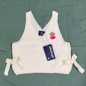 [새상품] 알로앤루 레이어드 리본 니트 조끼(100/24M)