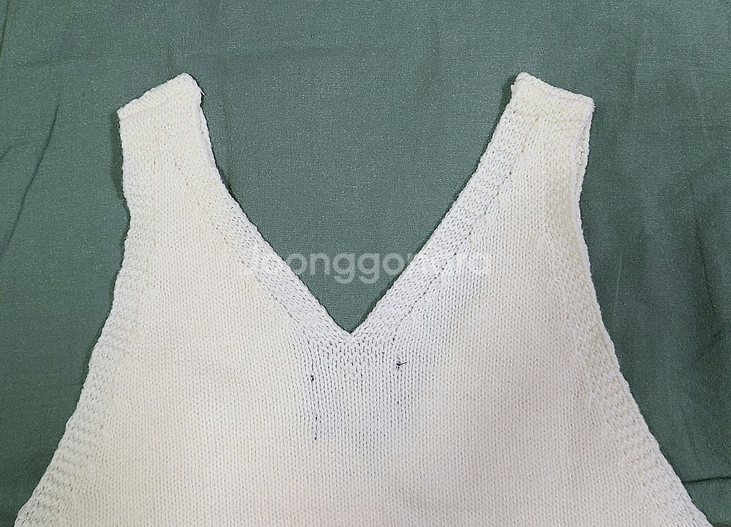 [새상품] 알로앤루 레이어드 리본 니트 조끼(100/24M)--7