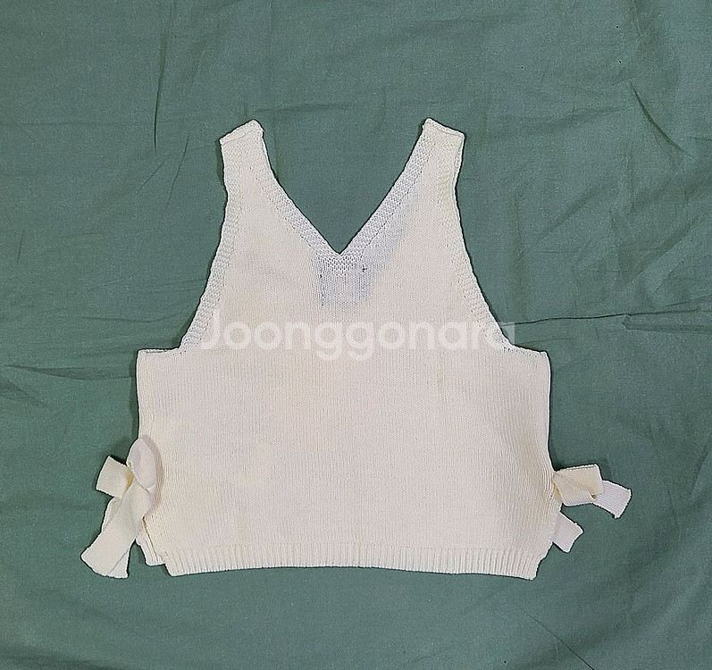 [새상품] 알로앤루 레이어드 리본 니트 조끼(100/24M)--6