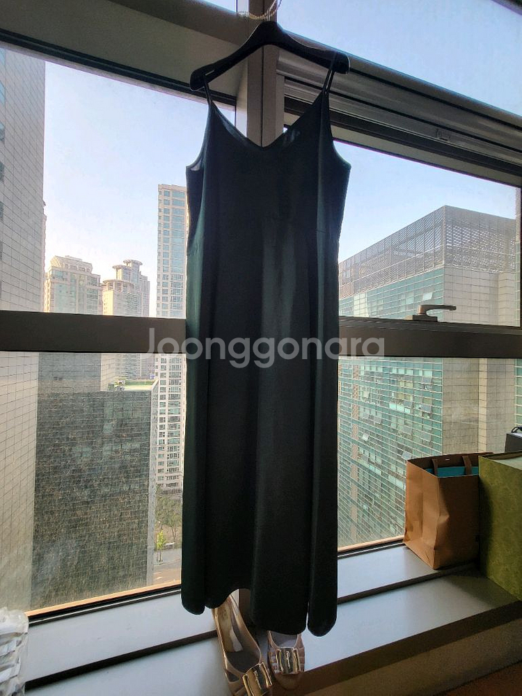 타임 브이넥 롱 원피스 긴디건--9