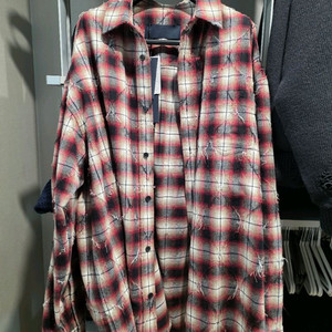 준지 아가일셔츠 레드