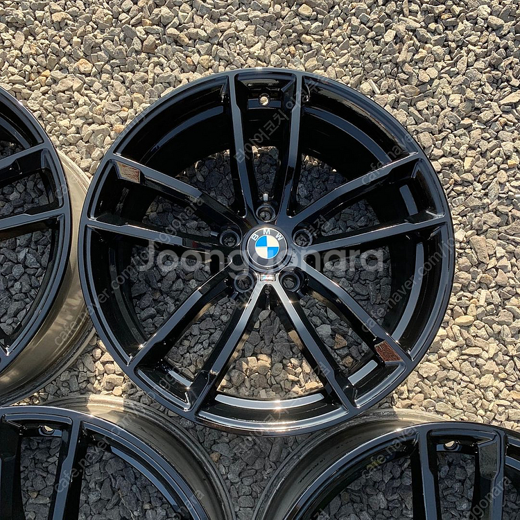 [중고휠] 18인치 BMW 5시리즈 662M 유광블랙 순정휠 한대분--2