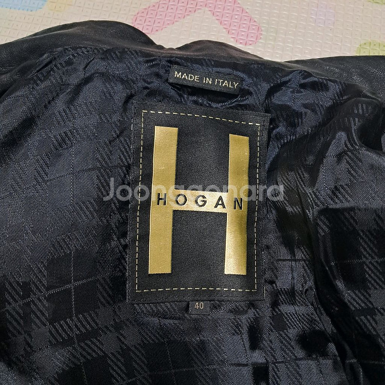 Hogan 호간 램스킨 양가죽 라이더 자켓 40사이즈(약44~날씬55)--8