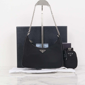 프라다 테수토 리에디션 체인 크로스백 호보백 1BH204