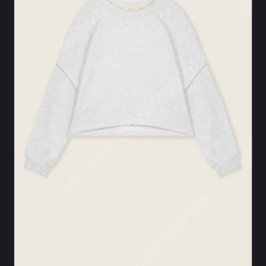 유메르 뉴욕 맨투맨 크롭 쿨그레이 새상품