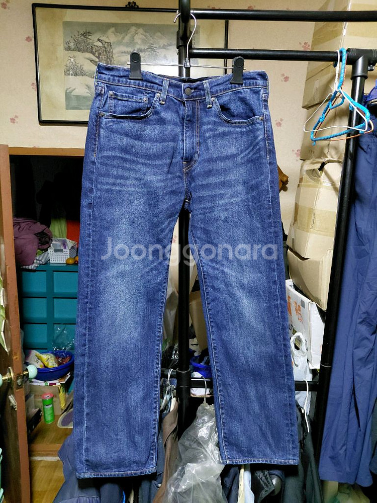 [리바이스505]프리미엄 스트레이트핏 데님 청바지 32사이즈--0