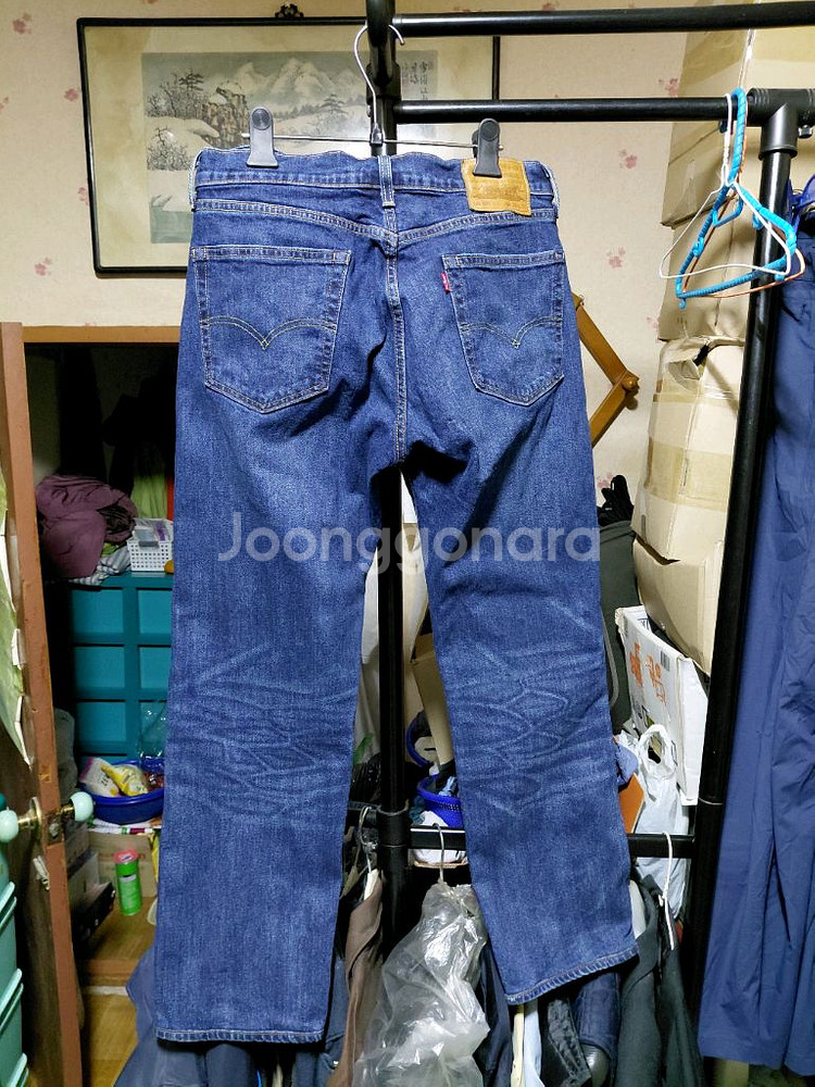 [리바이스505]프리미엄 스트레이트핏 데님 청바지 32사이즈--1