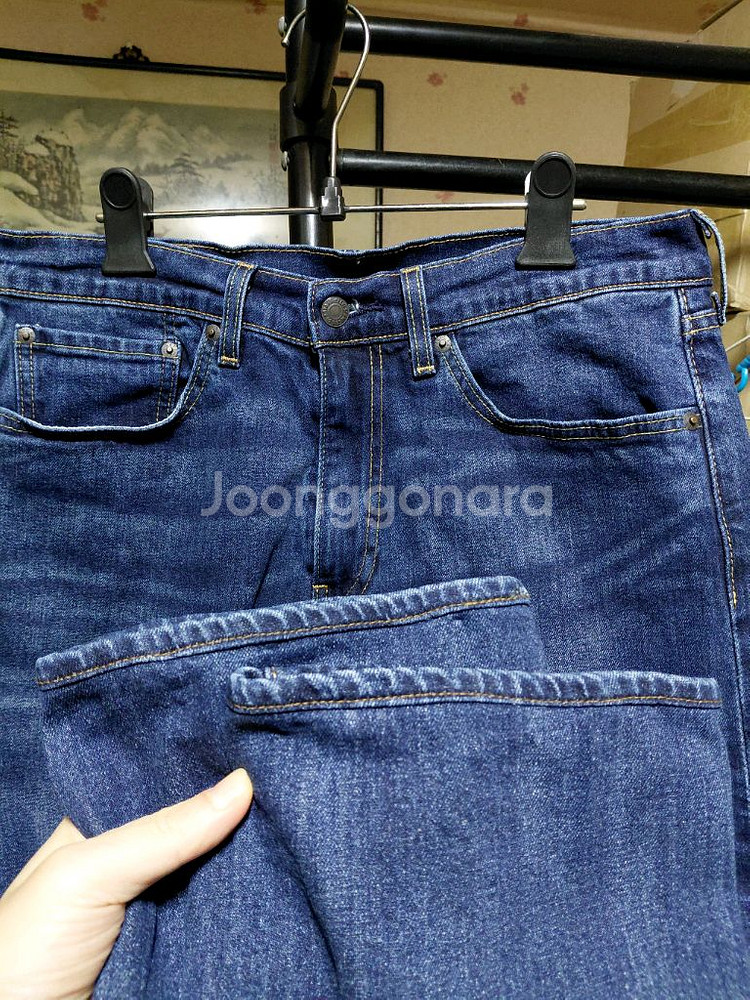 [리바이스505]프리미엄 스트레이트핏 데님 청바지 32사이즈--8