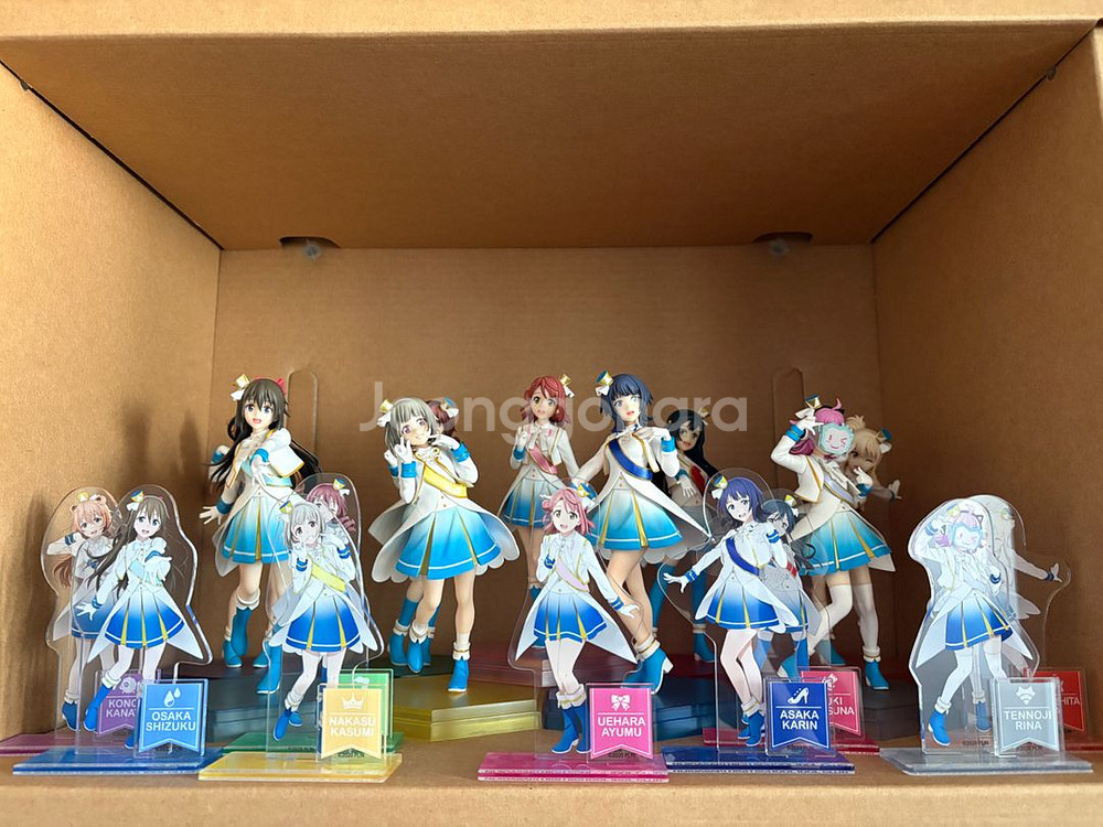 러브라이브 니지동 니지가사키 9인 피규어 아크릴 스탠드 일괄--0