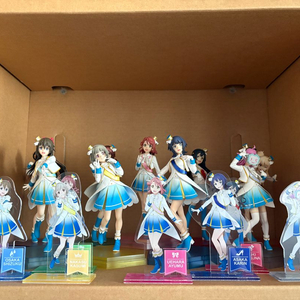 러브라이브 니지동 니지가사키 9인 피규어 아크릴 스탠드 일괄