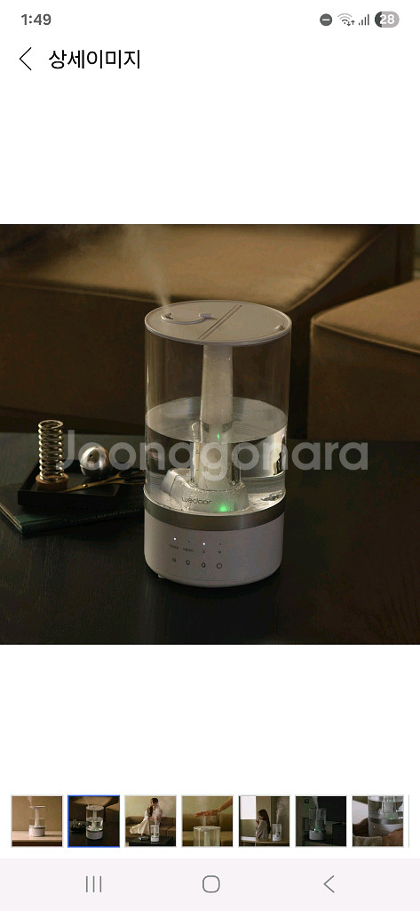 위도어 가열살균 가습기 1회사용 새상품급--1