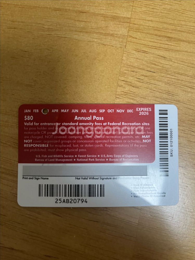 미국 국립공원 애뉴얼패스 (26년3월)--1