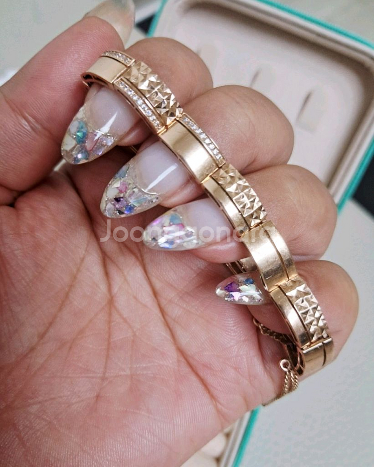 14k 로즈골드 마디 스틱팔찌 금값도안됨 중나최저가--1