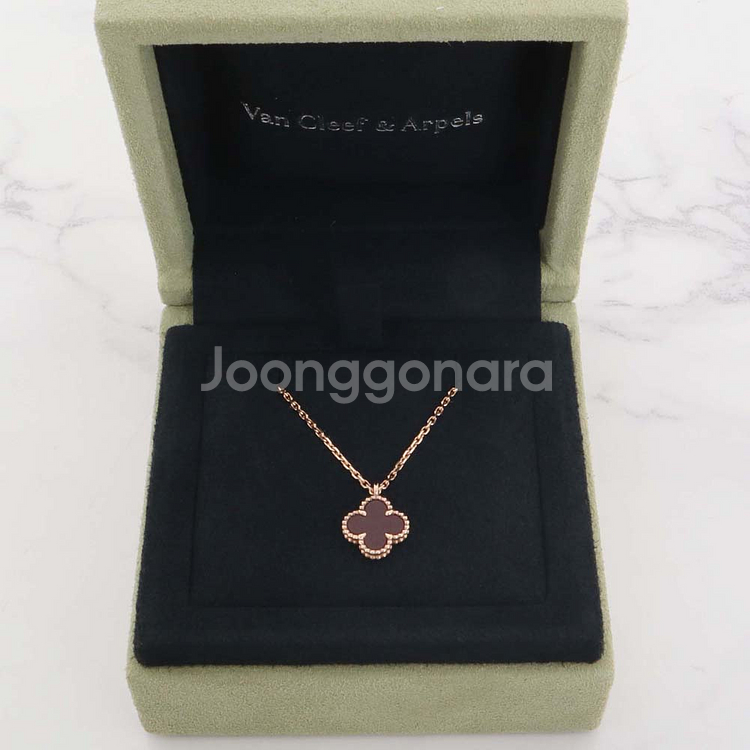 반클리프앤아펠 스위트 알함브라 펜던트 18k 로즈골드 목걸이 VCARN59M00--0