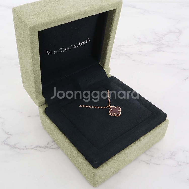 반클리프앤아펠 스위트 알함브라 펜던트 18k 로즈골드 목걸이 VCARN59M00--2