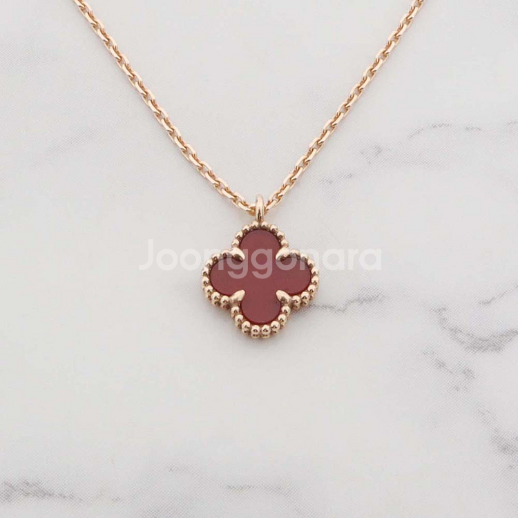 반클리프앤아펠 스위트 알함브라 펜던트 18k 로즈골드 목걸이 VCARN59M00--3