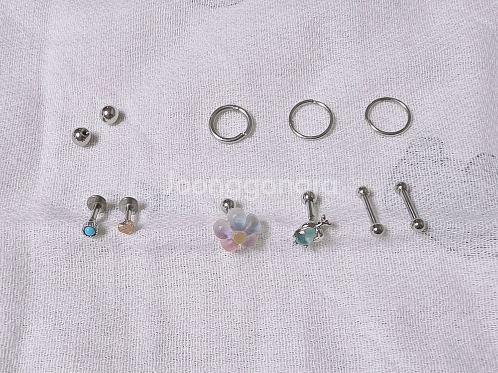 14k피어싱+써지컬 피어싱 일괄--2