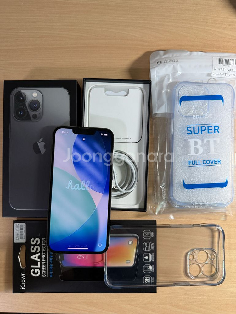 아이폰13pro 그래파이트512 배터리100%--0