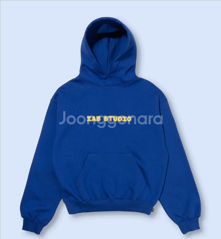 XL 아이앱 스튜디오 아이앱 로고 후디 후드 블루 미개봉 미시착 새상품--0