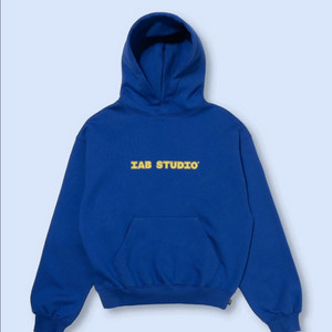 XL 아이앱 스튜디오 아이앱 로고 후디 후드 블루 미개봉 미시착 새상품