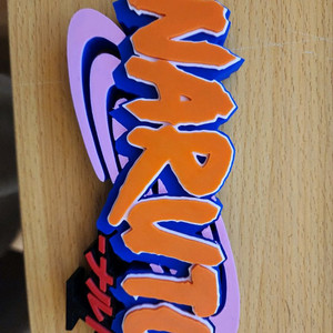 나루토 로고 스탠드 명패 디스플레이 팝니다