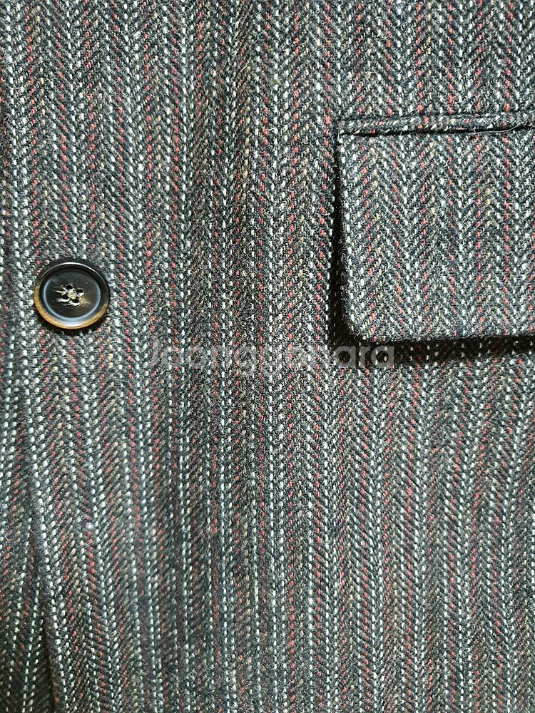 케네스레이디-브라운 스티치 스트라이프 자켓--9