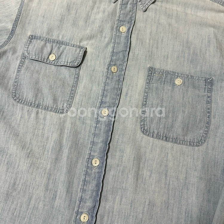 90s 폴로랄프로렌 샴브레이 셔츠 L 사이즈--7