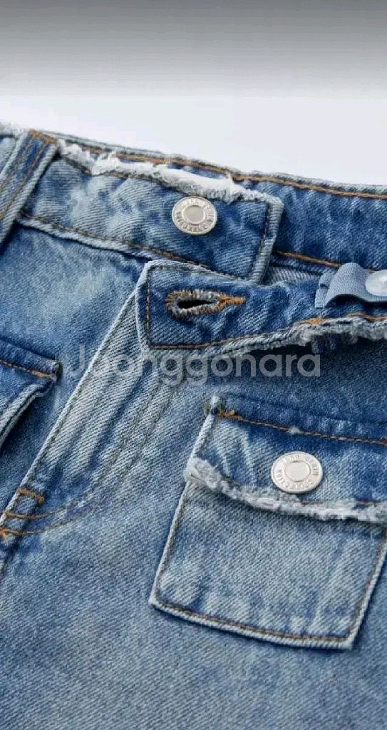 자라키즈 포켓 미디 데님 스커트 새상품--2